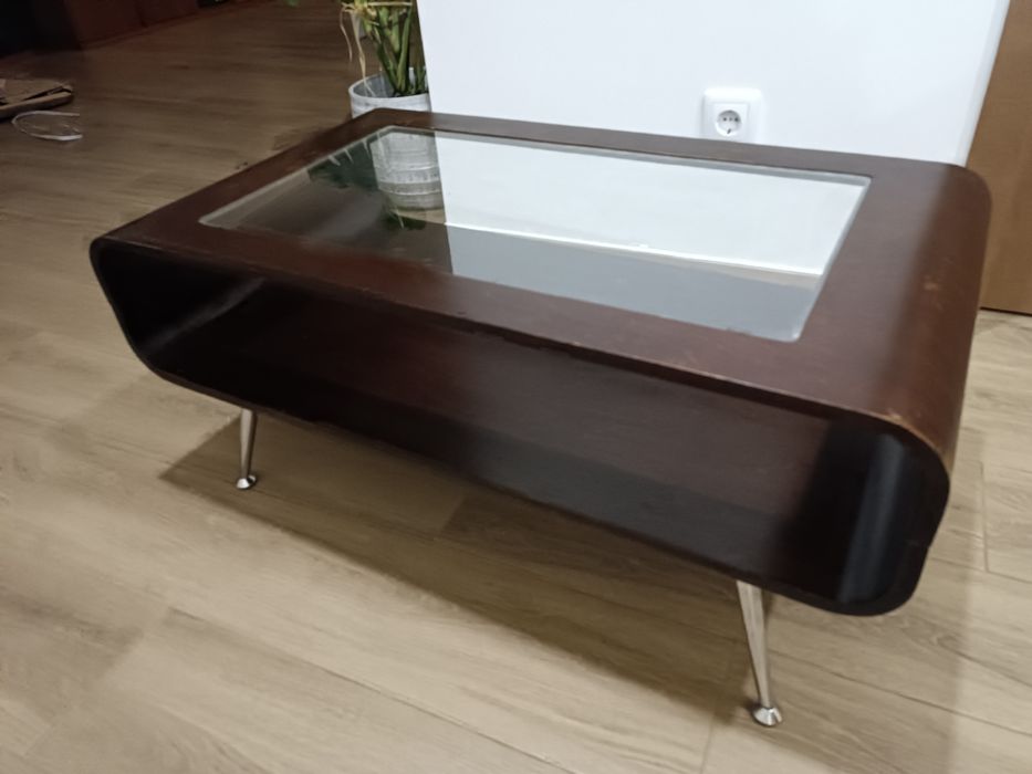 Mesa de centro sala madeira wenge