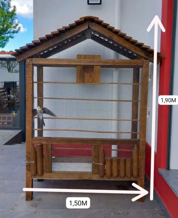 Gaiola em Madeira  Rustica