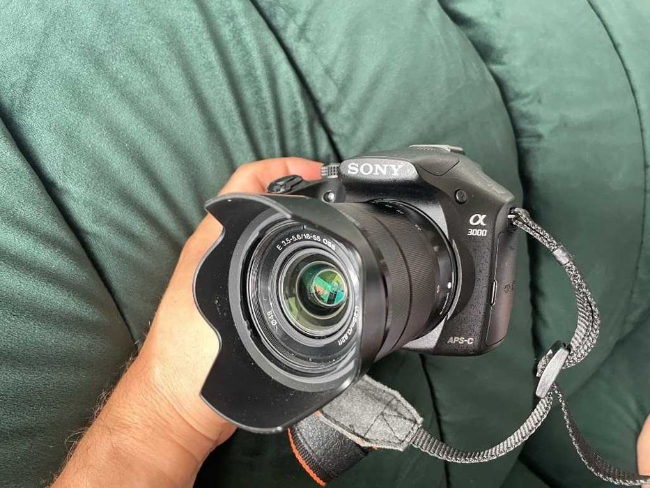 Bezlusterkowiec Sony A300 + 3 obiektywy. Duży zestaw z teleobiektywem