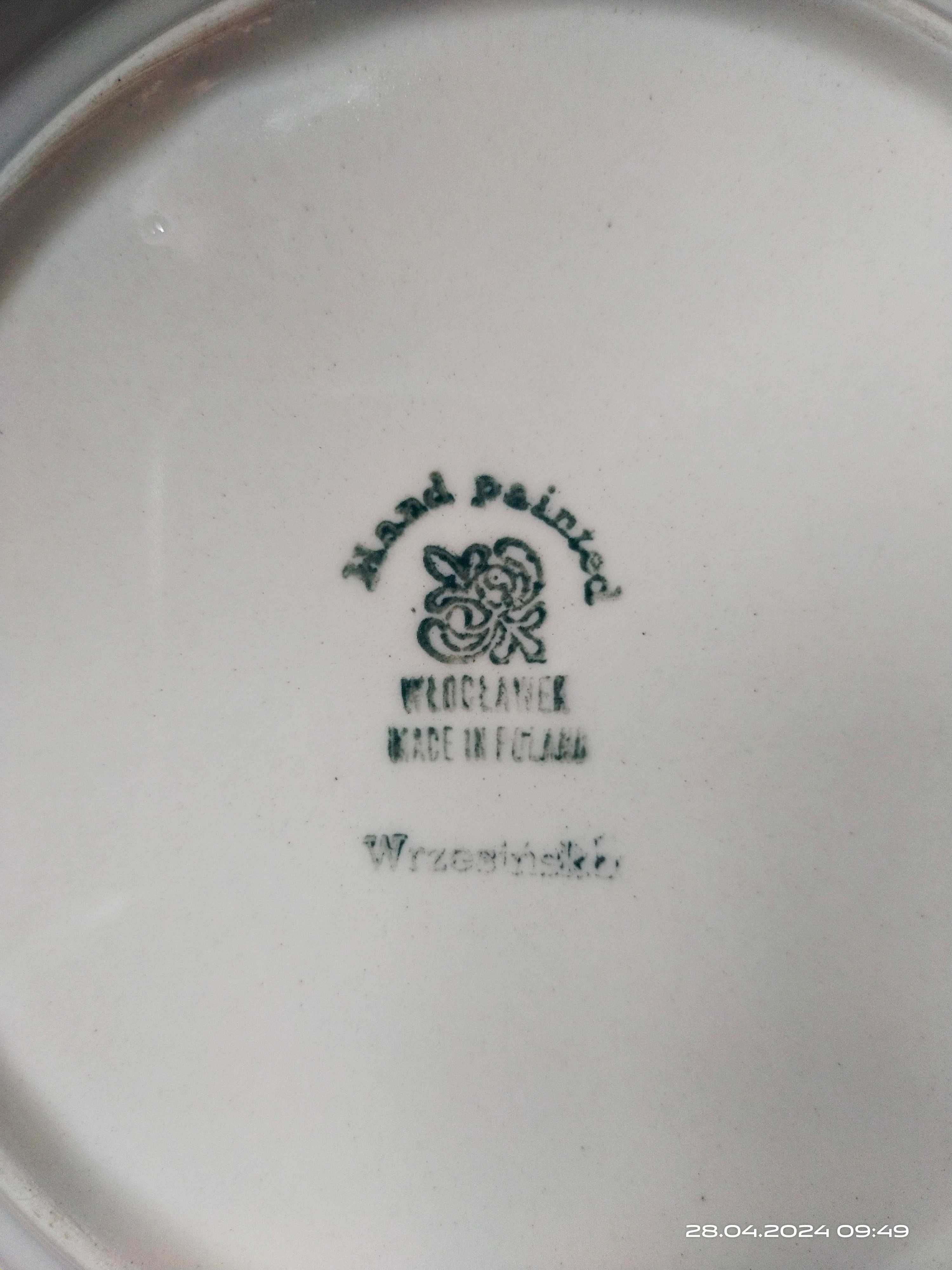 Talerze głębokie porcelana Włocławek szt.5