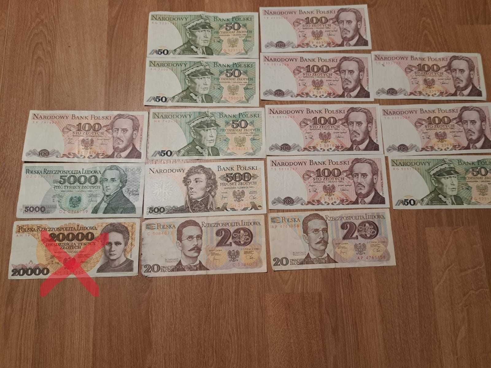 banknoty PRL,  nie były w obiegu!