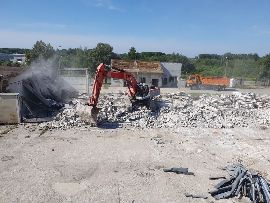 Rozbiórki,  wyburzenia, wykopy