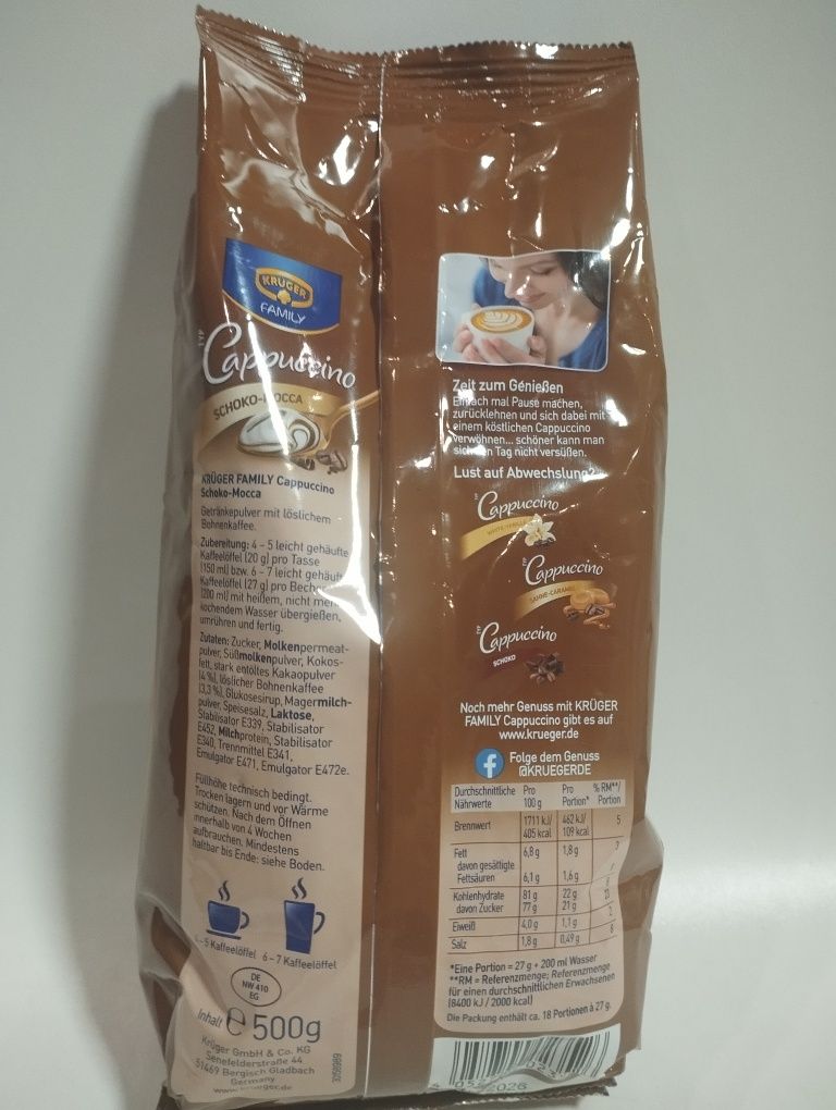 Cappuccino Kruger 500 ml