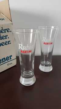 Copos de cerveja Ruiva e Martini - novos