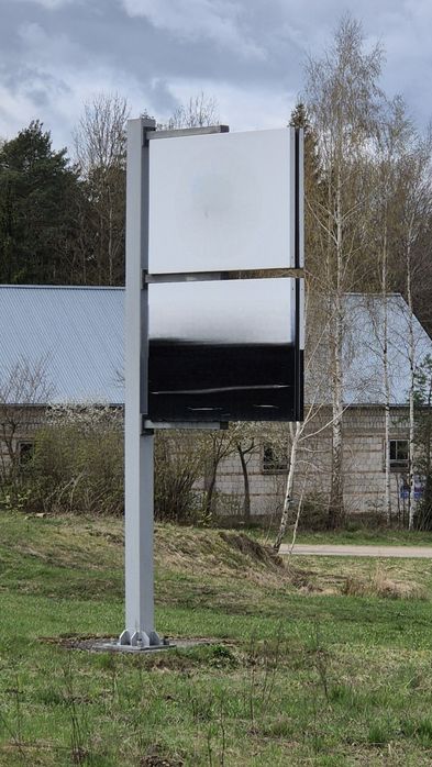 Tablice reklamowe przydrożne wolnostojące  z podstawą betonową