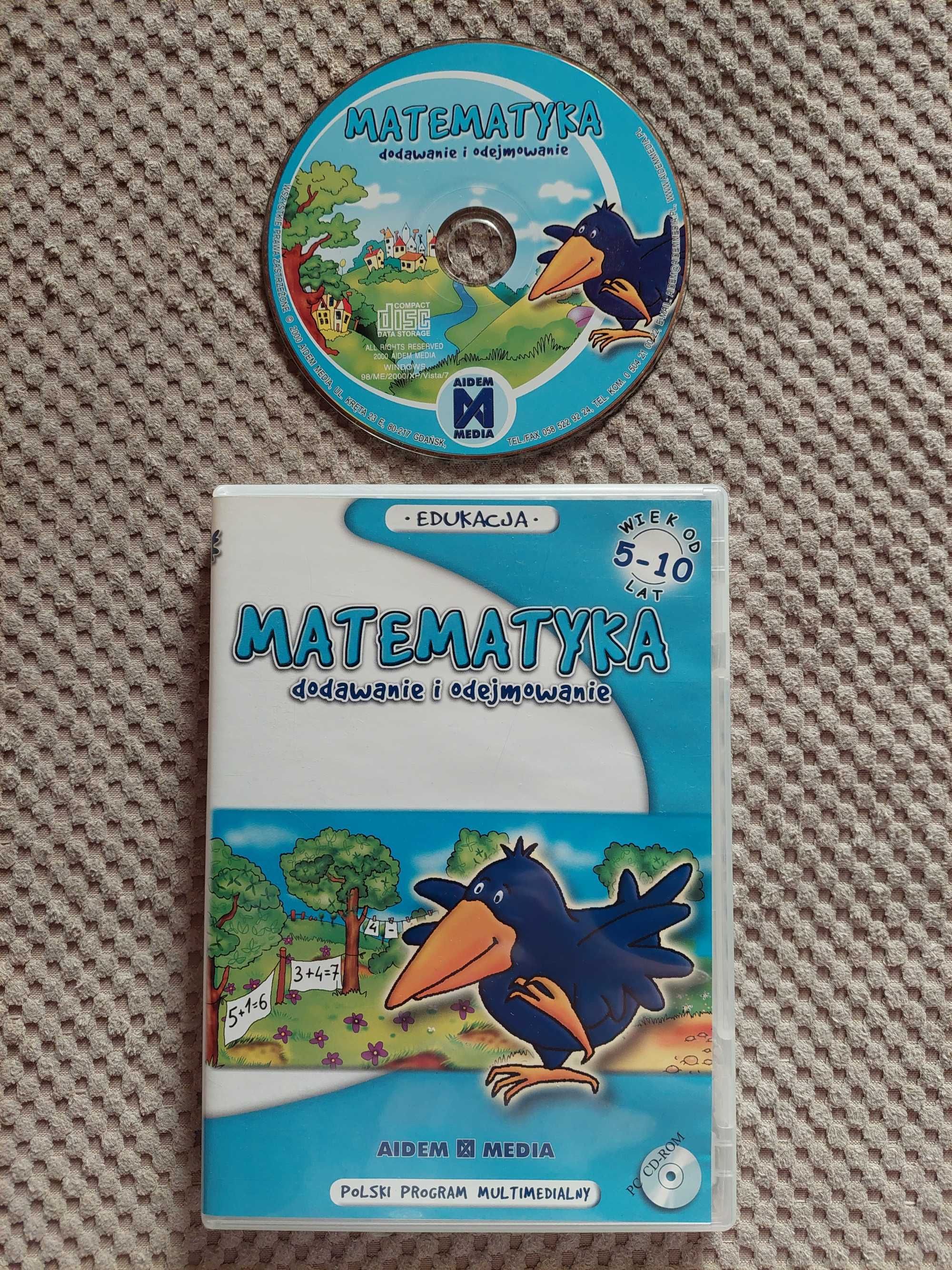 "MATEMATYKA dodawanie i odejmowanie" program multimedialny PC CD-ROM