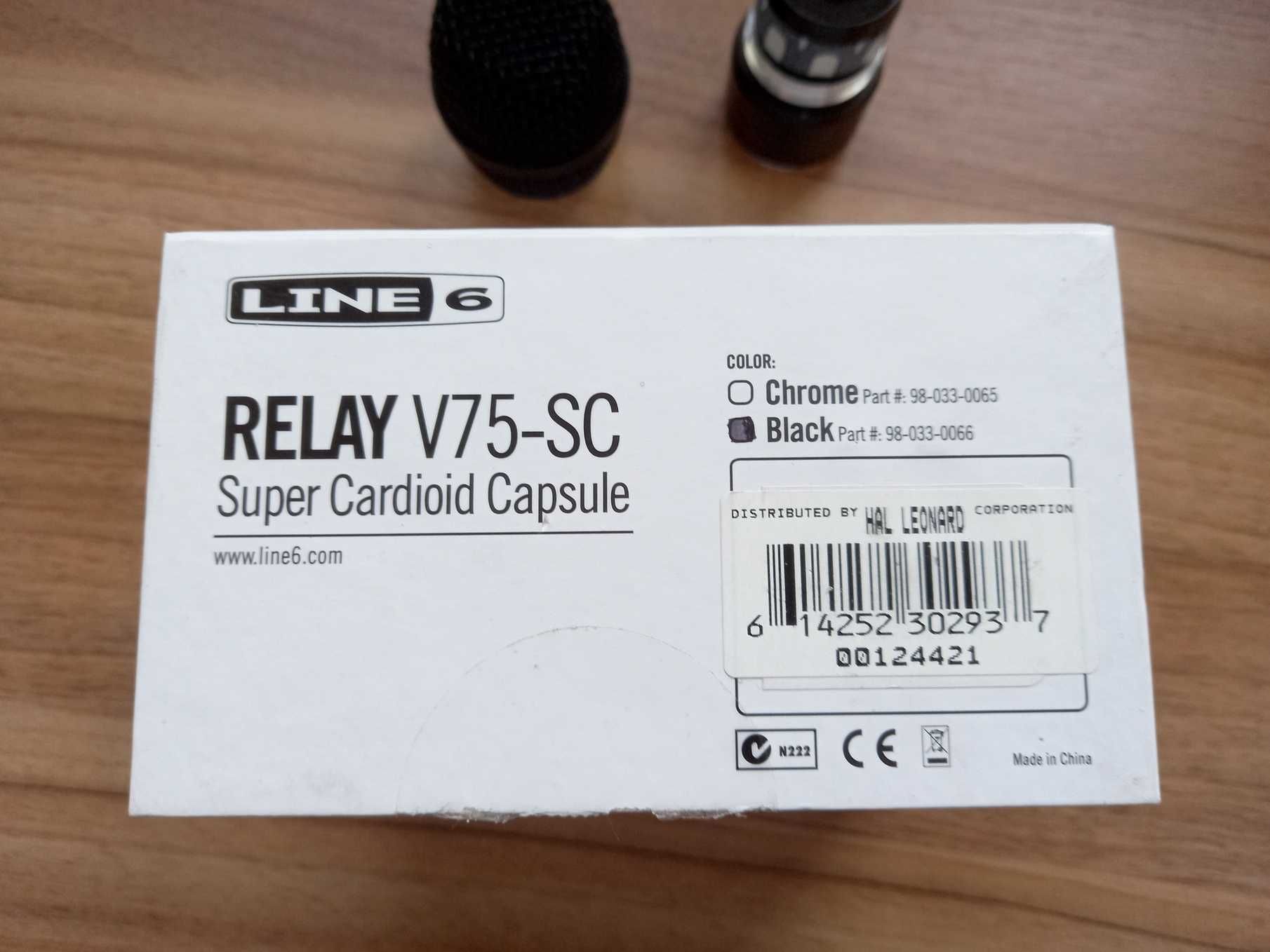 Капсула суперкардіодна Line6 RELAY V75-CS нова (Shure Beta 58A)