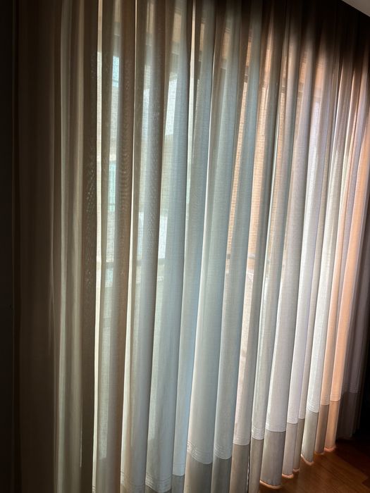 Cortinas em Onda (Bege)