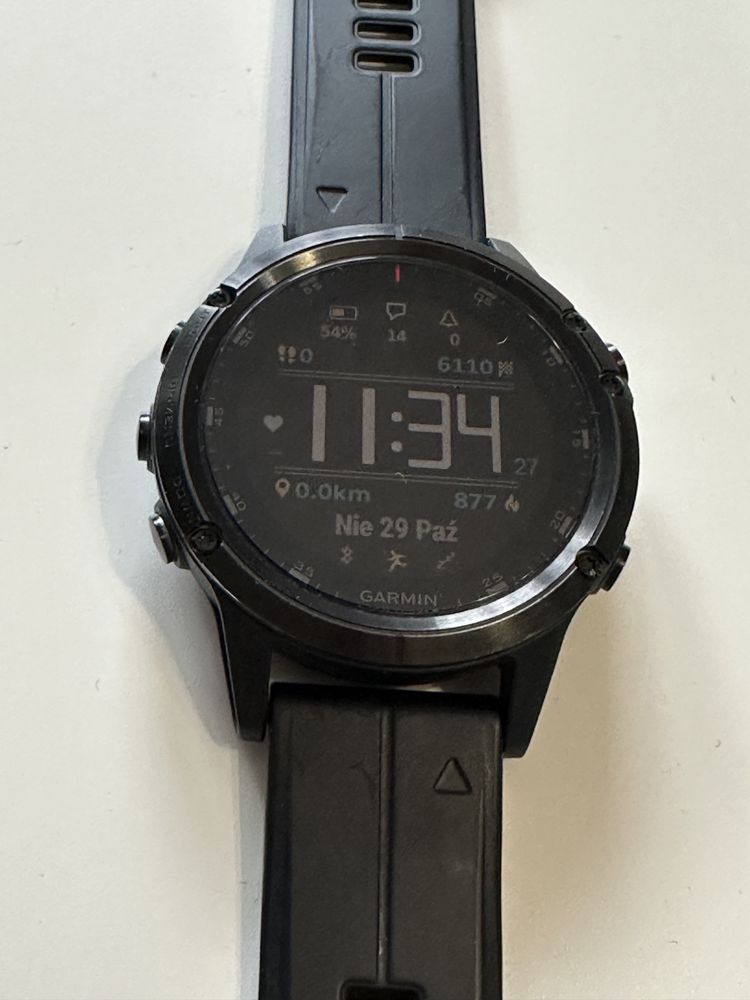 Garmin Fenix 5 Plus Sapphire Czarny 47 mm + gratisy