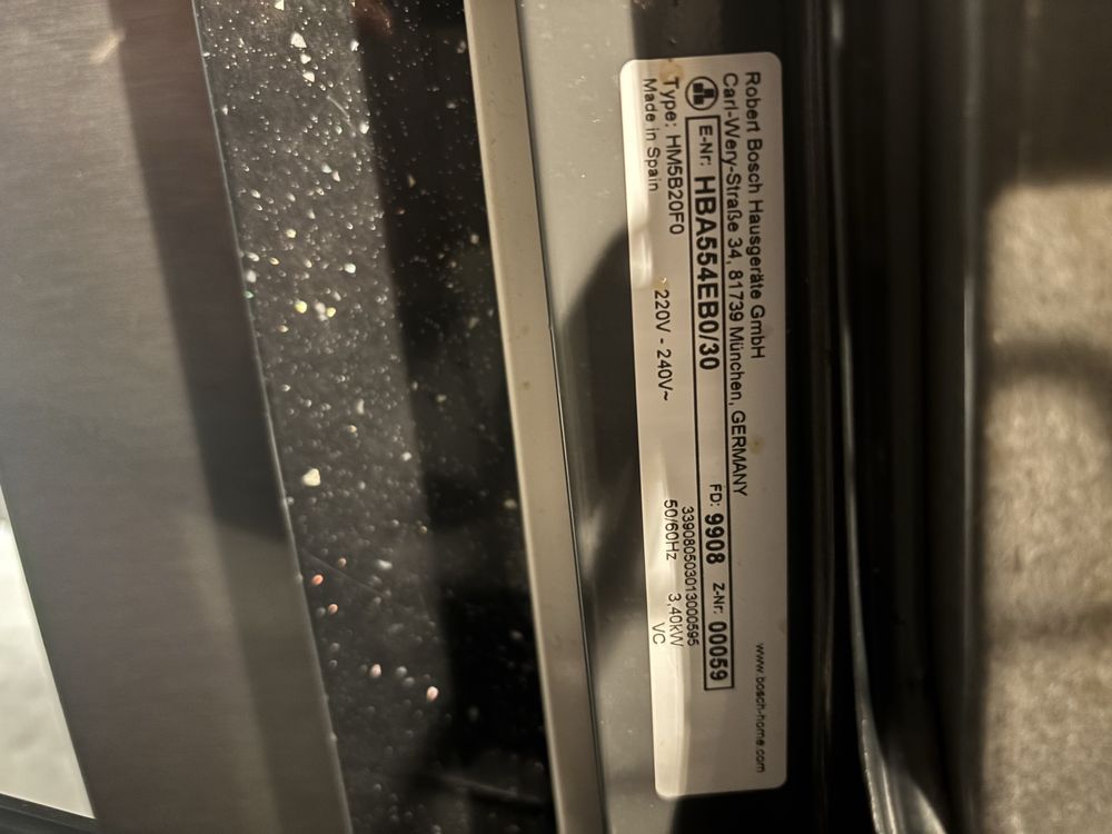 Piekarnik Bosch HBA554EB0/30