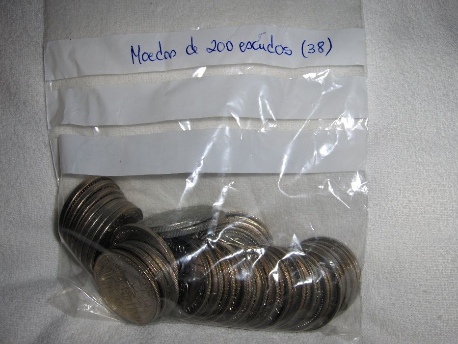 MOEDAS ANTIGAS de Escudo, Pesetas e outras - coleção