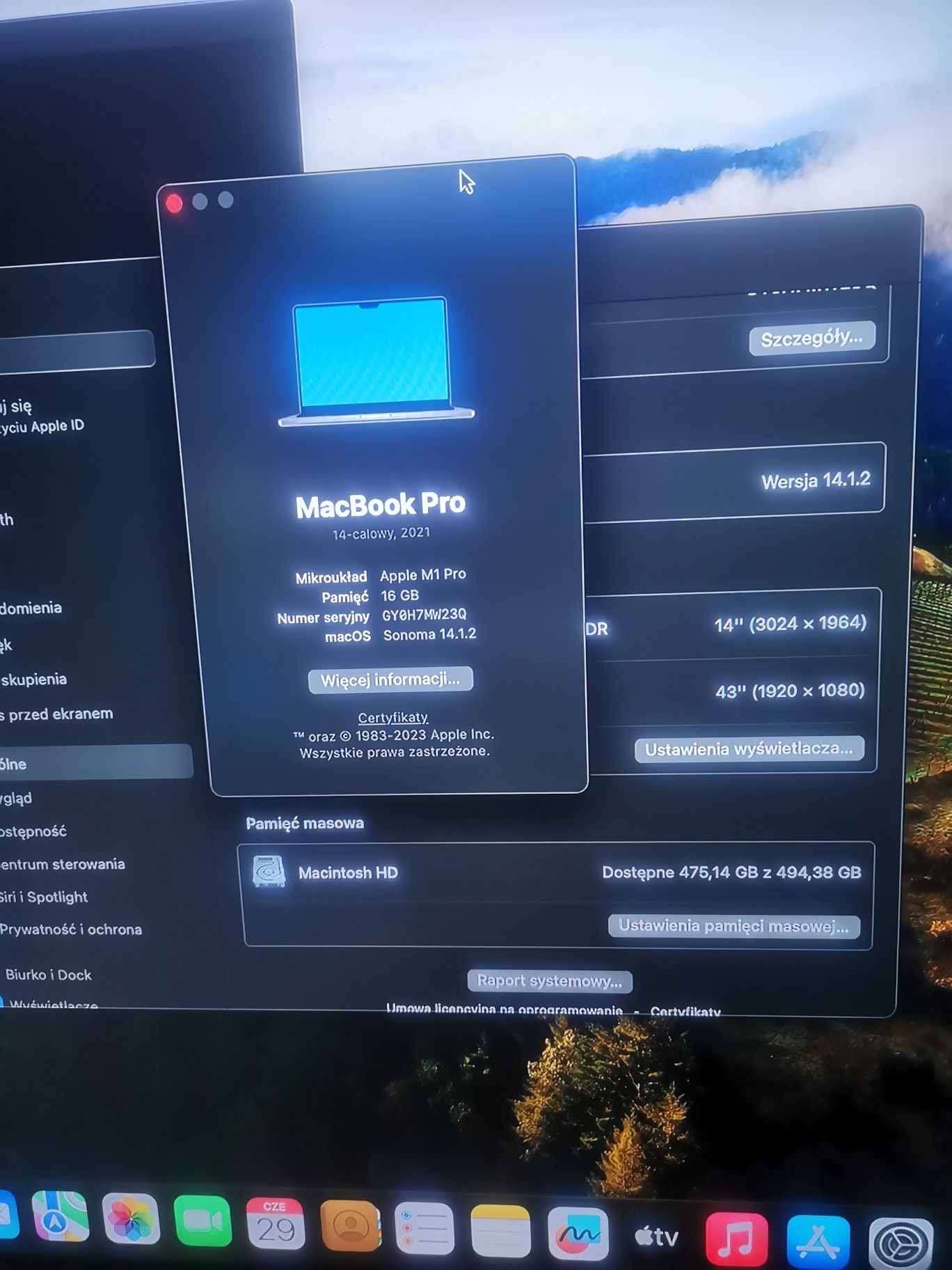 Laptop Macbook pro 14 2022