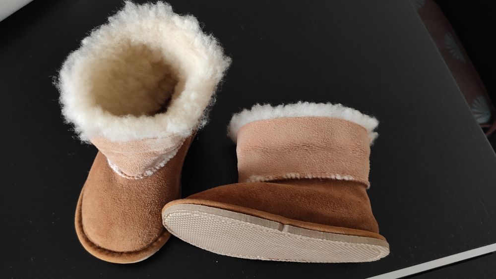 Pantufas novas bebé serra da estrela cor camel interior pelo