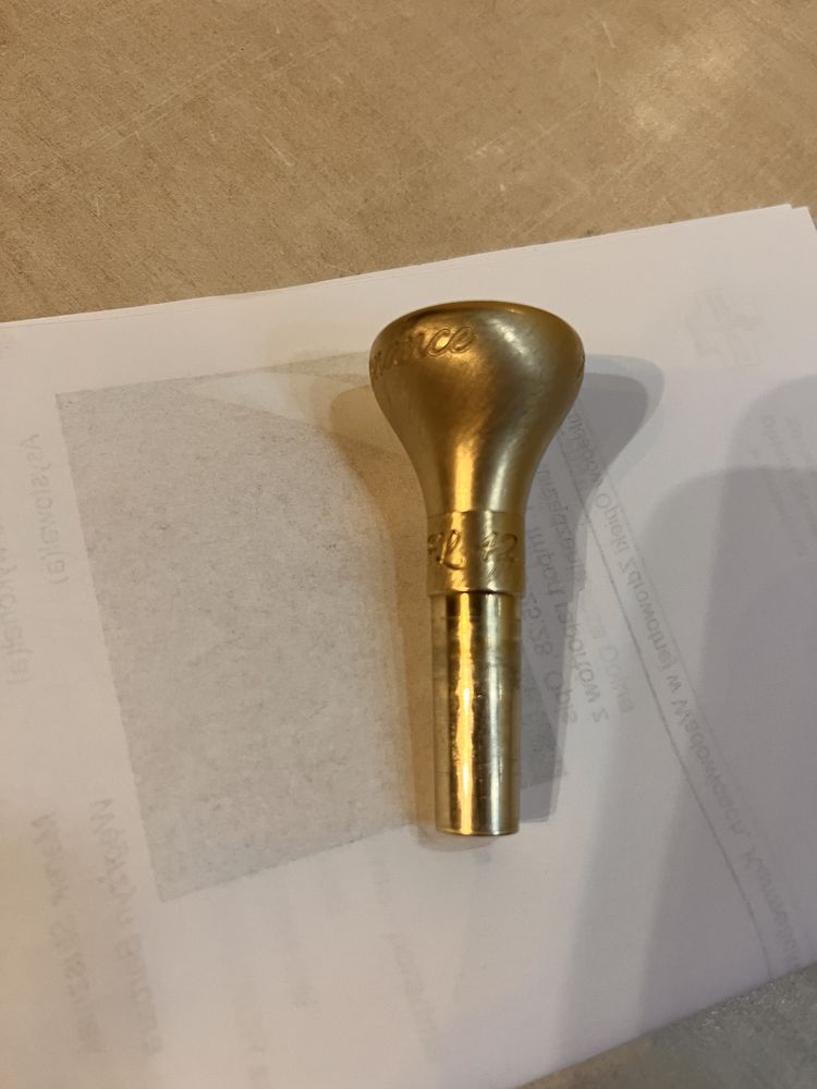Ustnik Ar Resonance pozłacany flugelhorn nie trąbka bach 3