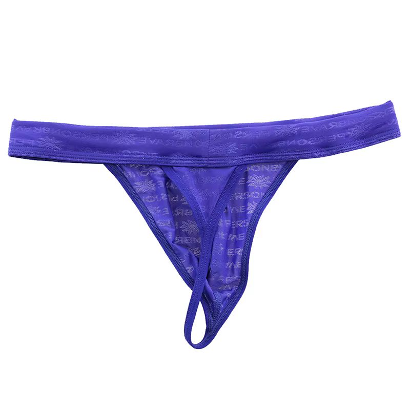 Męskie przeźroczyste stringi Brave Person - XL