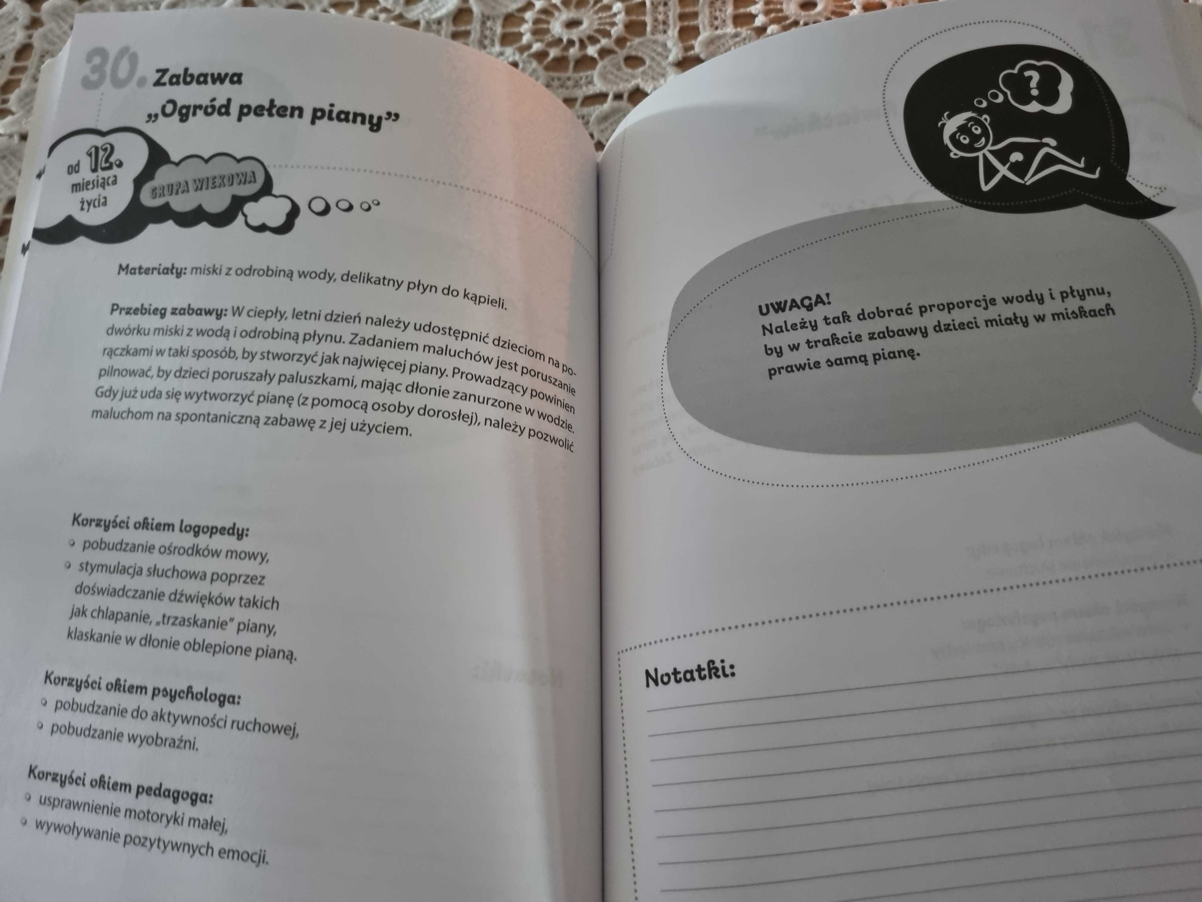 "60 zabaw żłobkowych" materiały dla opiekunów, psychologów i logopedów