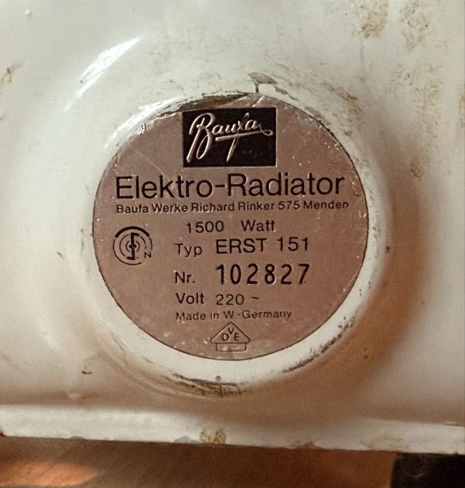 Niemiecki grzejnik elektryczny olejowy 1500W