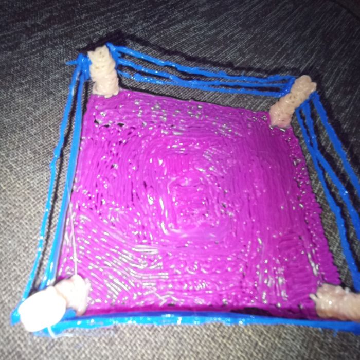 Ринг сделанный с помощью 3д ручки размеры 10:10 см