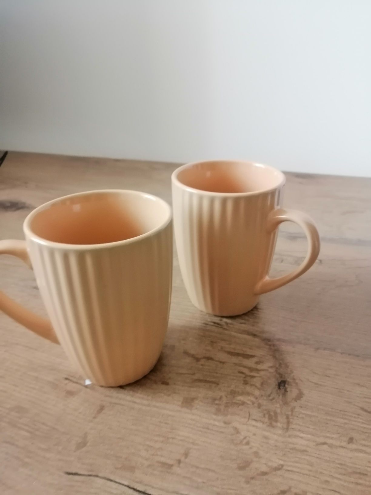 Komplet nowych kubków ceramicznych 2 sztuki