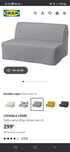 Sofá cama ikea 2lug