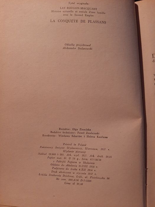 Podbój miasta  Plassans. Emil Zola
