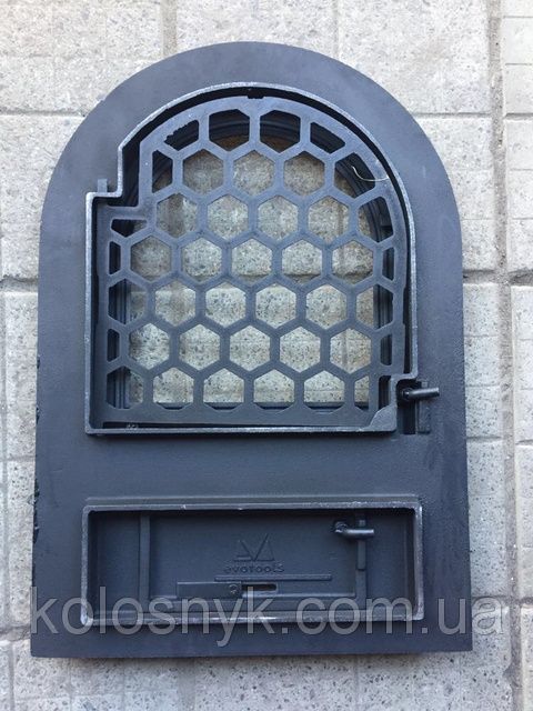 Дверцята пічні зі склом Дверцы для камина печи барбекю со стеклом