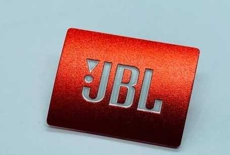 NOWY klejany znaczek JBL logo pomarańczowe