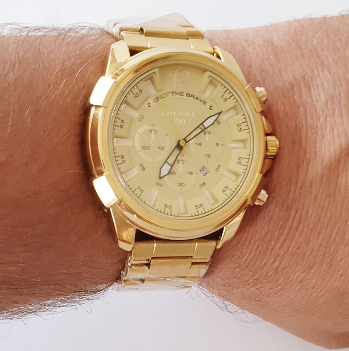 Zegarek męski DIESEL QN złoty na bransolecie nowy