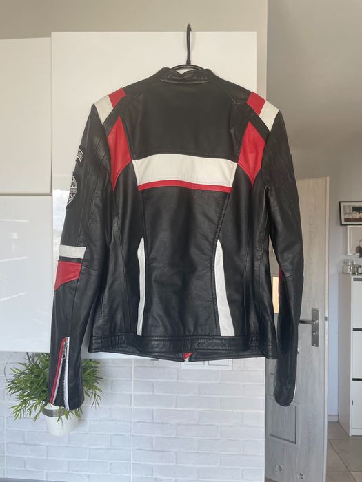 Ochnik kurtka skórzana ramoneska biker racer skóra jak nowa