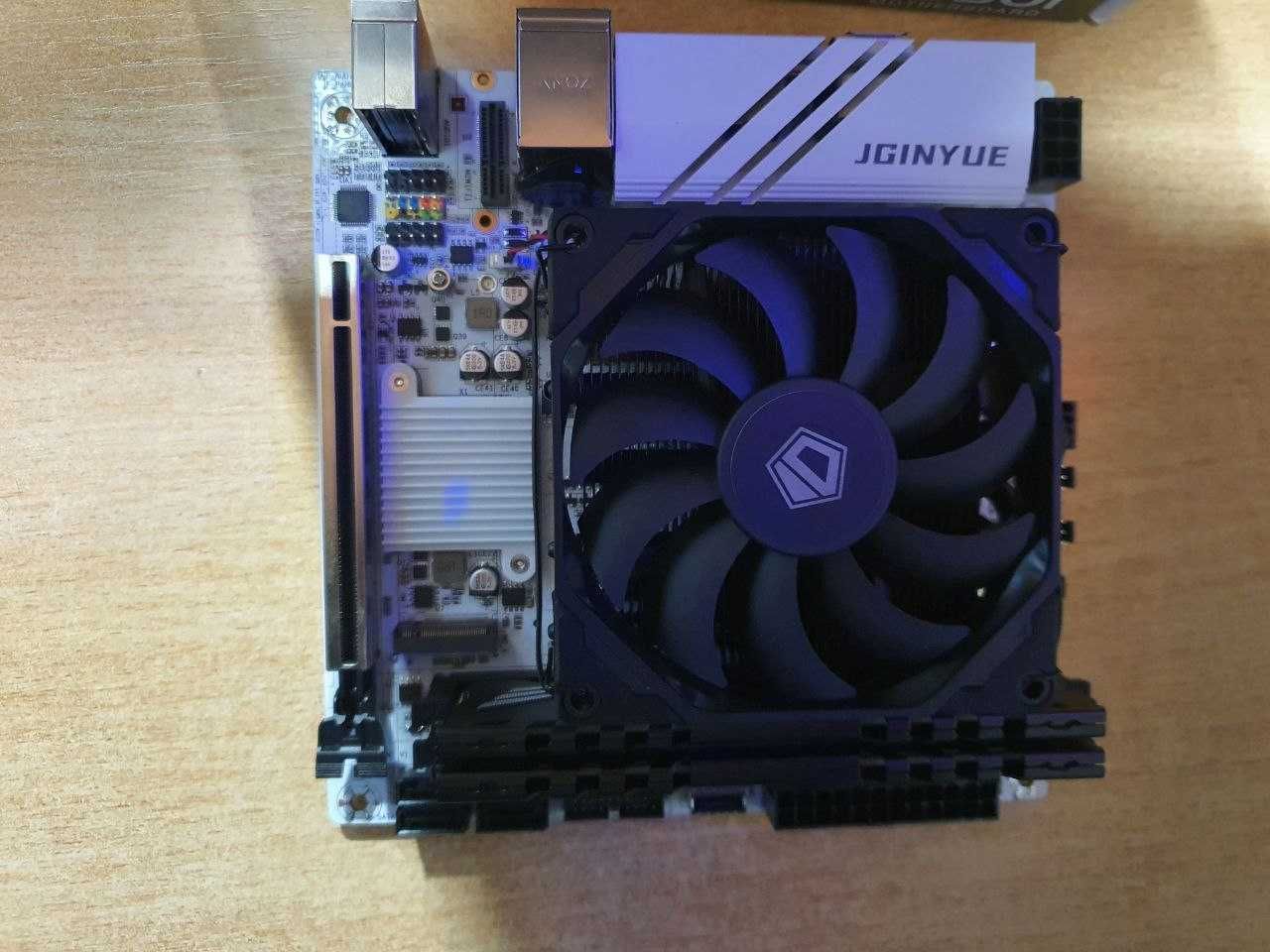 Матер плата sAM4 Mini ITX JGINYUE B550 Gaming с Ryzen 5 5600 ID Coolin