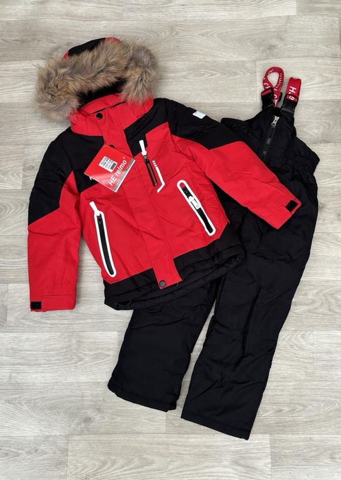 Зимовий/зимний дитячий термо комбінезон комплект на хлопчика 122