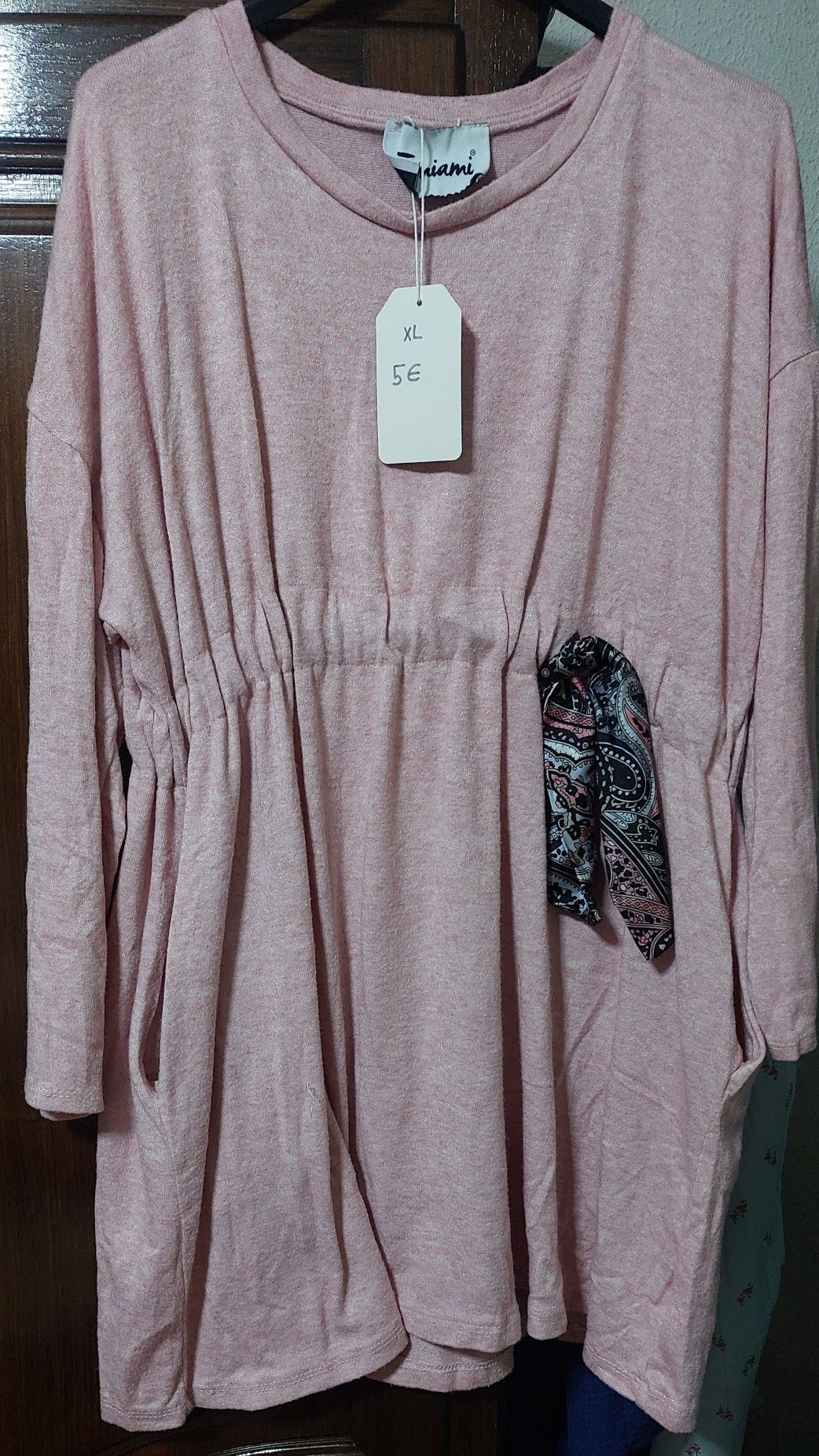 Camisola rosa xl nova