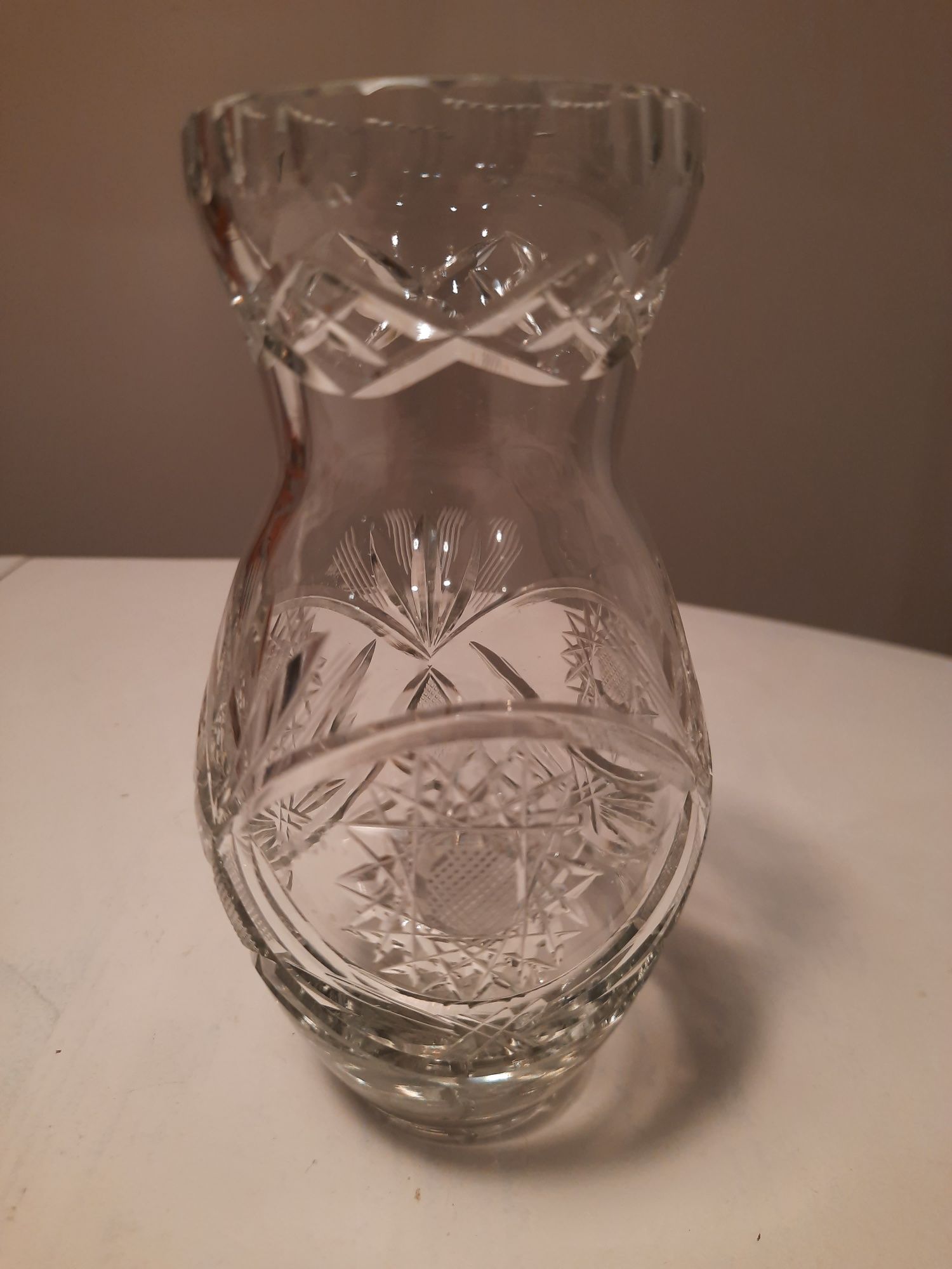 Wazon prl wazonik PRL wazon kryształowy szkło kryształowe Ząbkowice