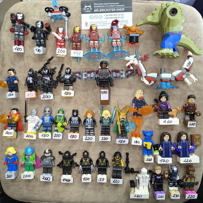 Минифигурки Лего Lego фигурки супергерои Бэтмен Спайдермен Марвел
