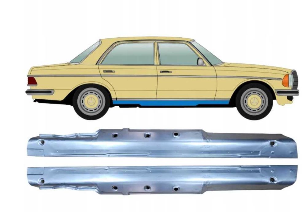 MERCEDES W123 sedan kombi próg i więcej części blacharskich