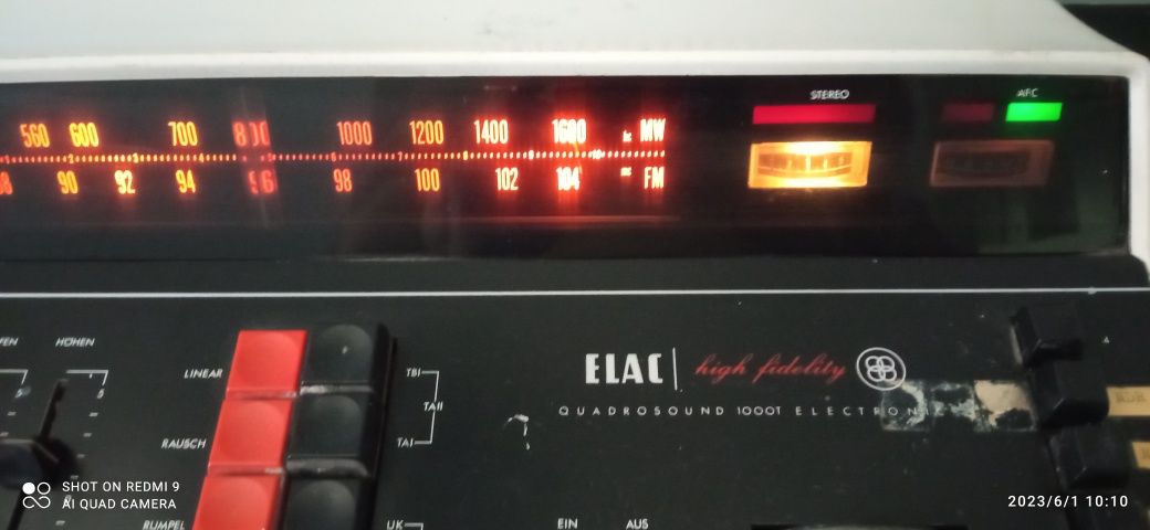 Rzadkość Amplituner Elac 1000 T z 1972/6.