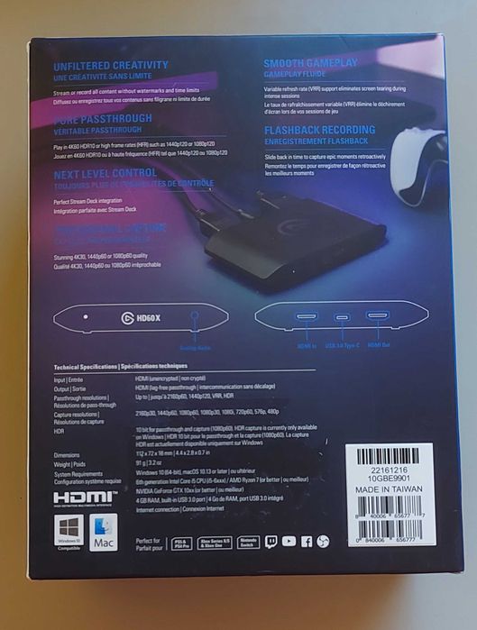 *COMO NOVA* Elgato HD60X 4K30 HDR10