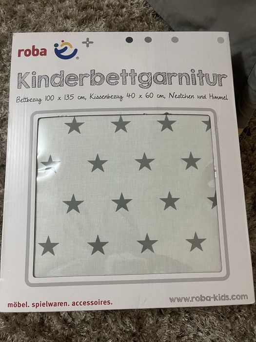 Комплект постільної білизни для новонародженого Roba  з балдахіном