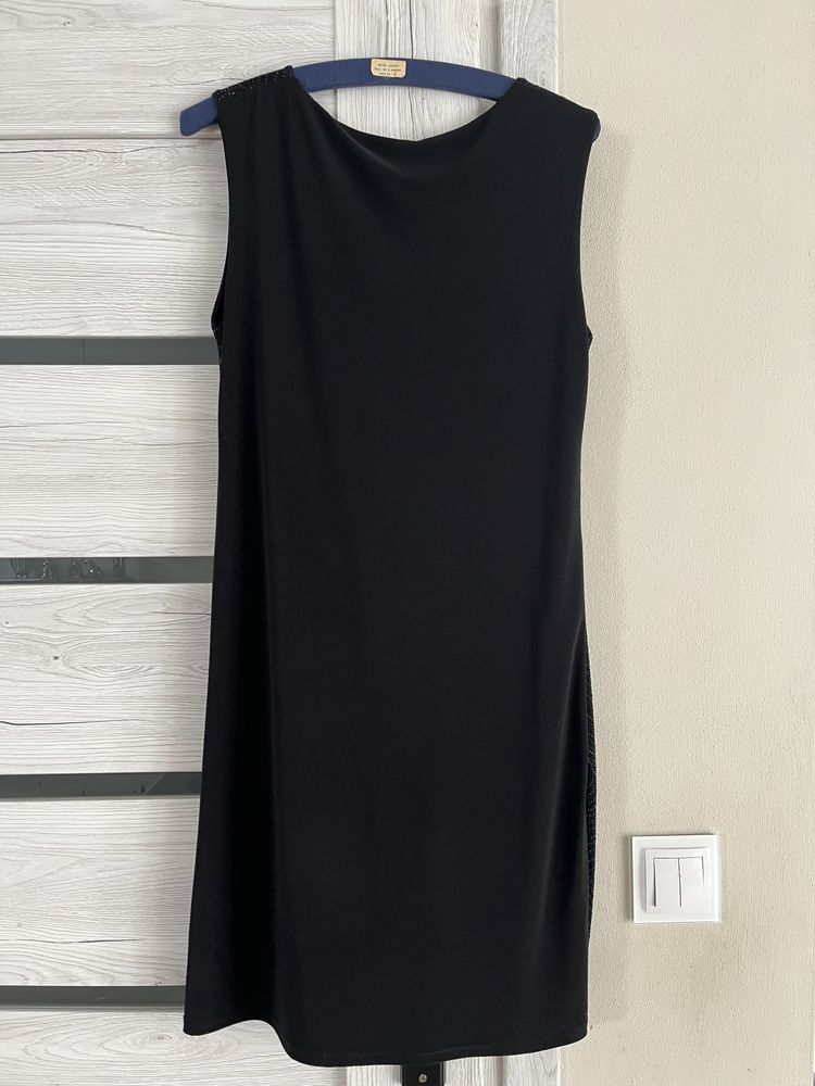 Sukienka mała czarna S/M 36 38 połyskująca mini