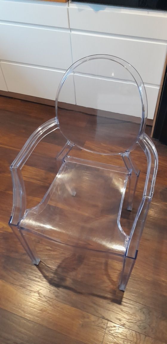 krzesło, ghost, transparentne, toaletka