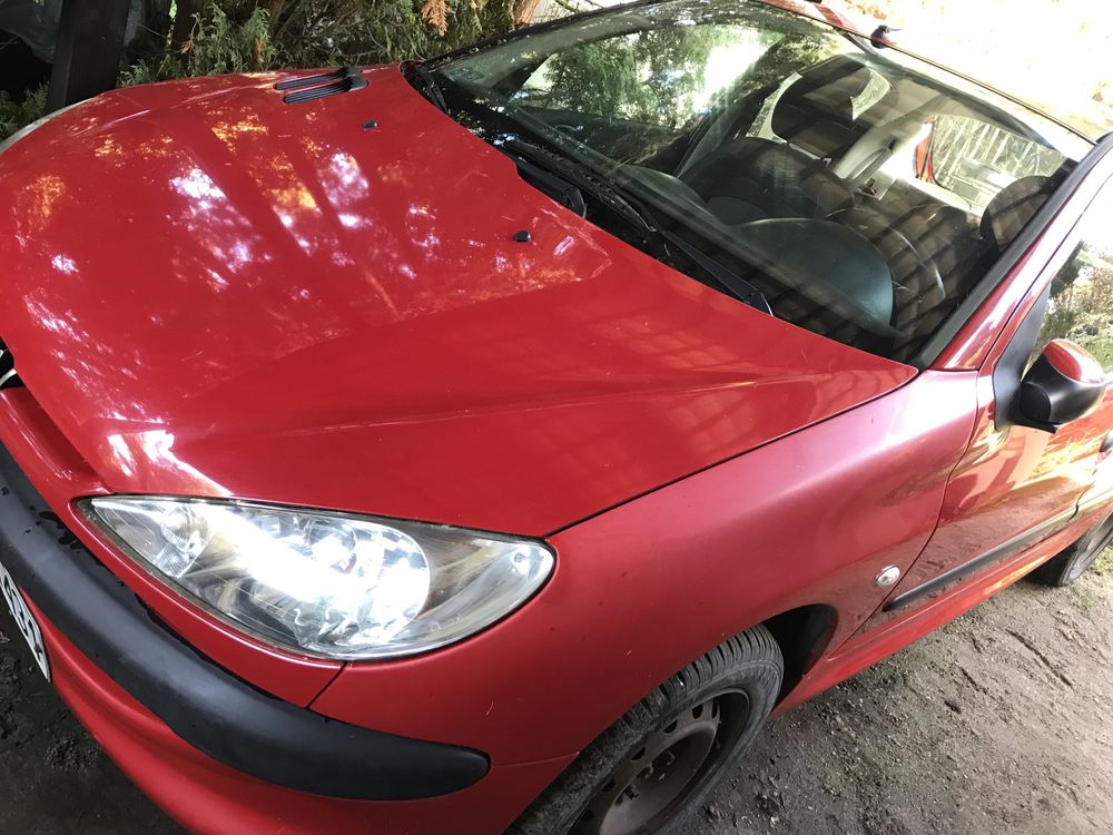 Peugeot 206, czerwony 2006