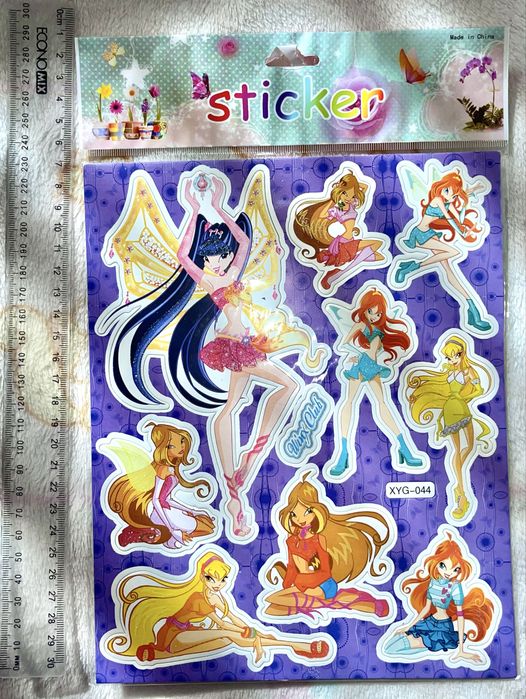 Наліпки Вінкс 2010х років Winx Monster high My little pony Disney Феї