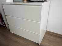 Komoda Malm 3 szuflady biala ikea
