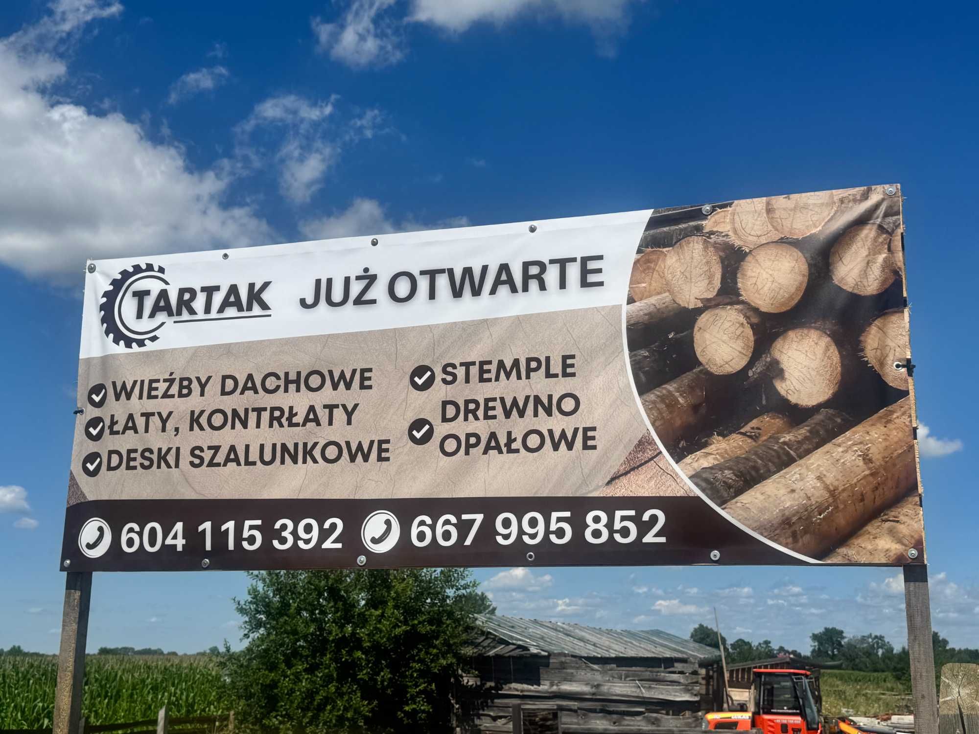 Drewno budowlane – krokwie, łaty, deski szalunkowe, podbitka