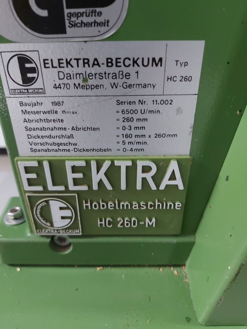Grubościówko-wyrówniarka Elektra Beckum  3,1kw 220v!!!