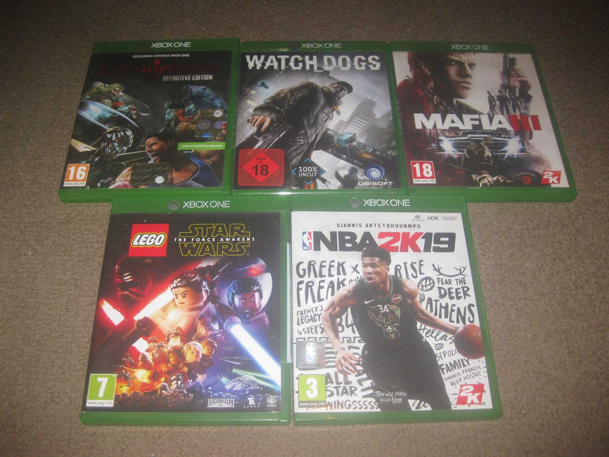5 Jogos para a XBOX One em Excelente Estado!