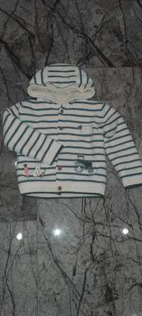 Sweter ocieplany r.98