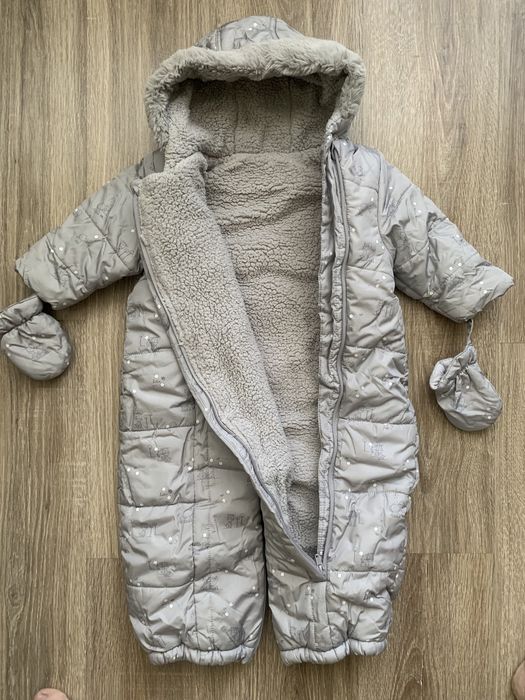 Теплий зимовий комбінезон  Mothercare 6-9,68-74, 74-80 9-12 місяців