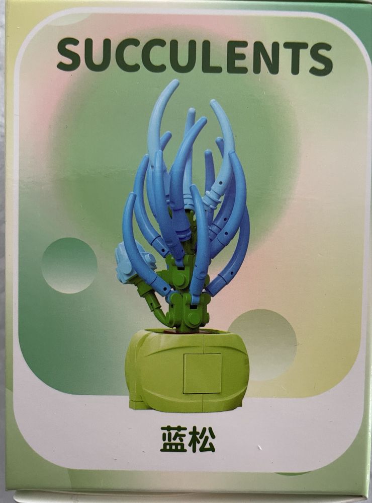 Klocki Mini Qi Zhi Le Sukulenty Senecioserpe 6+