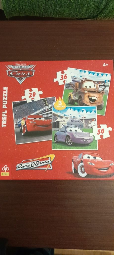 Puzzle Cars 3 w 1, wiek 4+